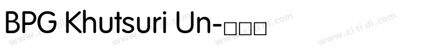 BPG Khutsuri Un字体转换